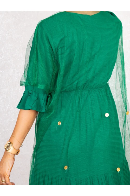 مشلح تل مزين بأكمام قصيرة