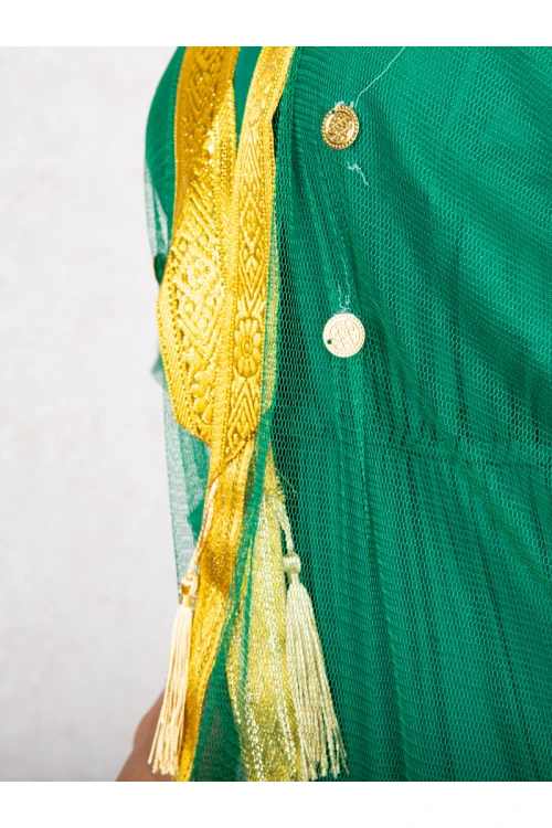 مشلح تل مزين بأكمام قصيرة