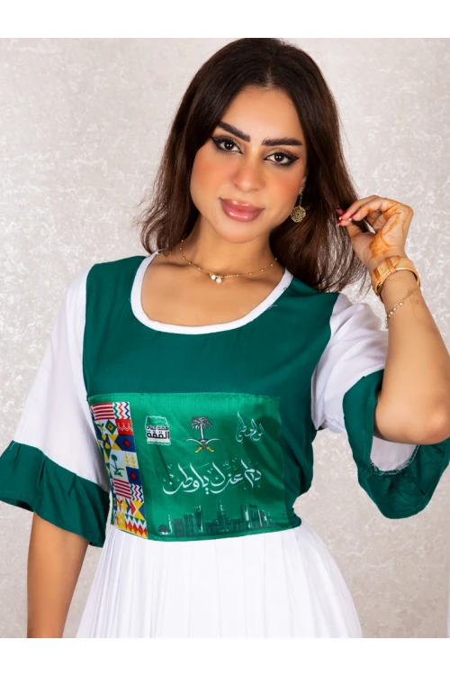 فستان نسائي لليوم الوطني