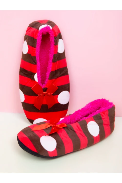 شبشب شتوي مبطن بالفرو مع طبعات