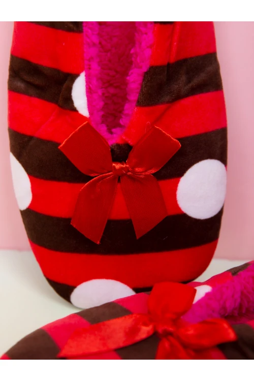 شبشب شتوي مبطن بالفرو مع طبعات