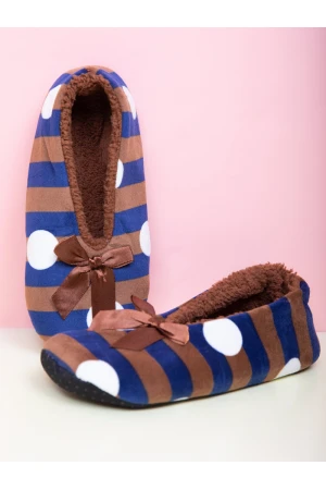 شبشب شتوي مبطن بالفرو مع طبعات