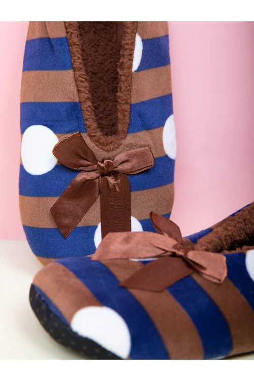 شبشب شتوي مبطن بالفرو مع طبعات