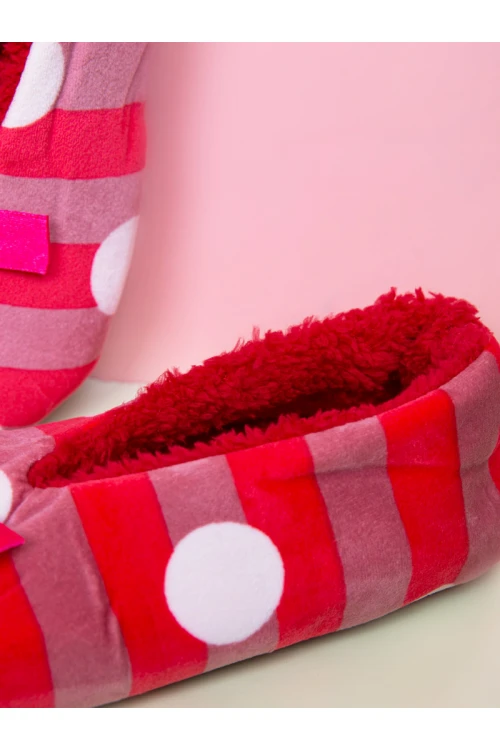 شبشب شتوي مبطن بالفرو مع طبعات