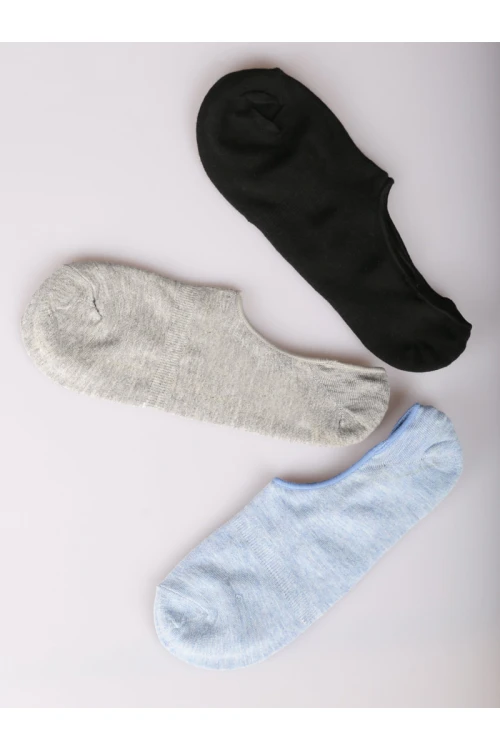طقم جوارب سادة بألوان متعددة