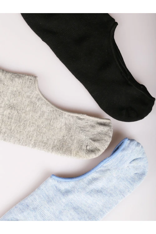 طقم جوارب سادة بألوان متعددة