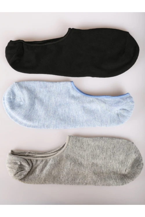 طقم جوارب سادة بألوان متعددة