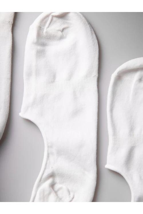 جوارب سادة بطول الكاحل وحواف مطاطية - طقم من 3 أزواج