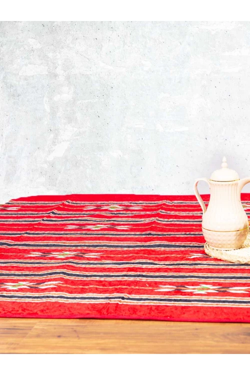 سجاد رحلات مخطط مزين بطبعات