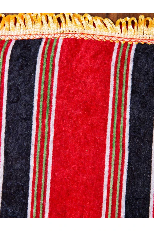 سجاد رحلات مخطط مزين بطبعات