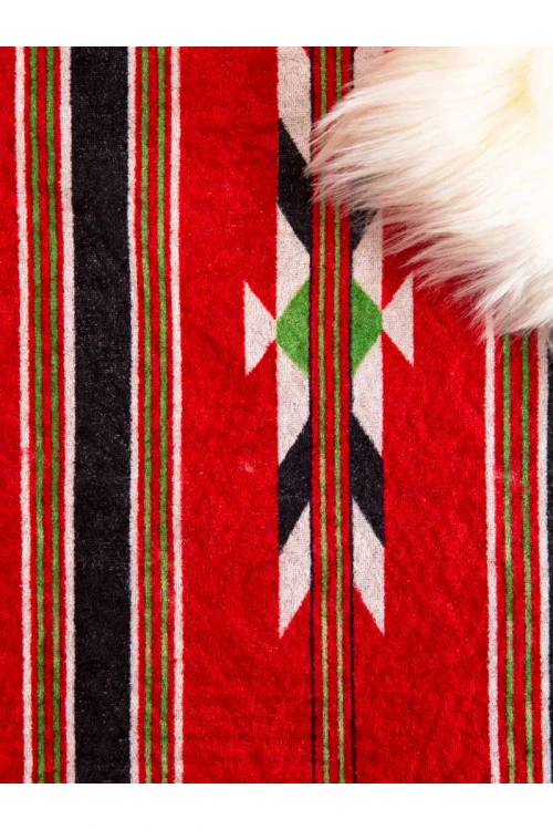 سجاد رحلات مخطط مزين بطبعات