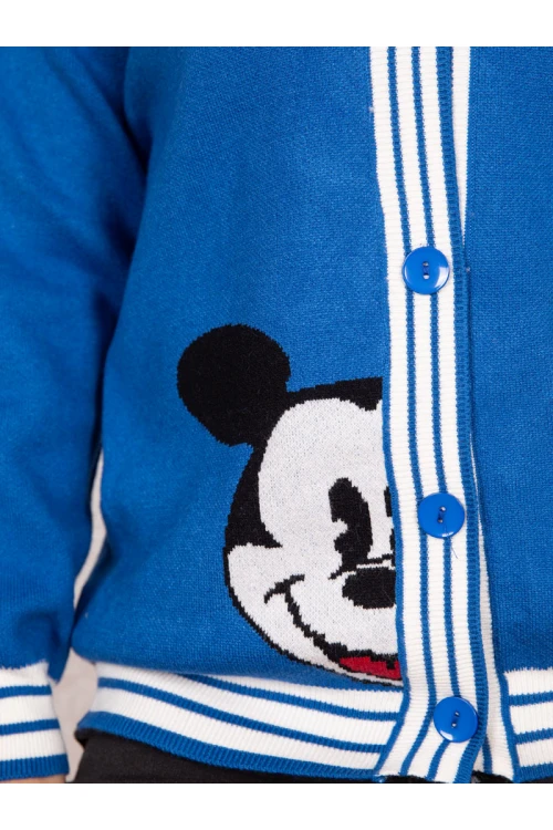 جاكيت شتوي مزين بتفاصيل دب و أزرار إغلاق