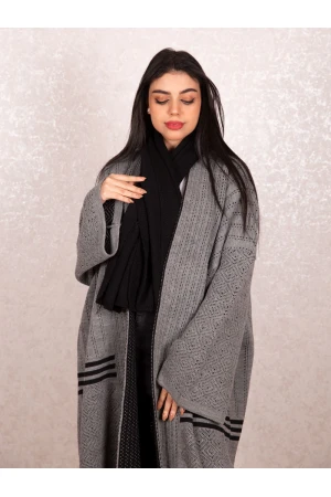 فرو شتوي مضلع مع شال