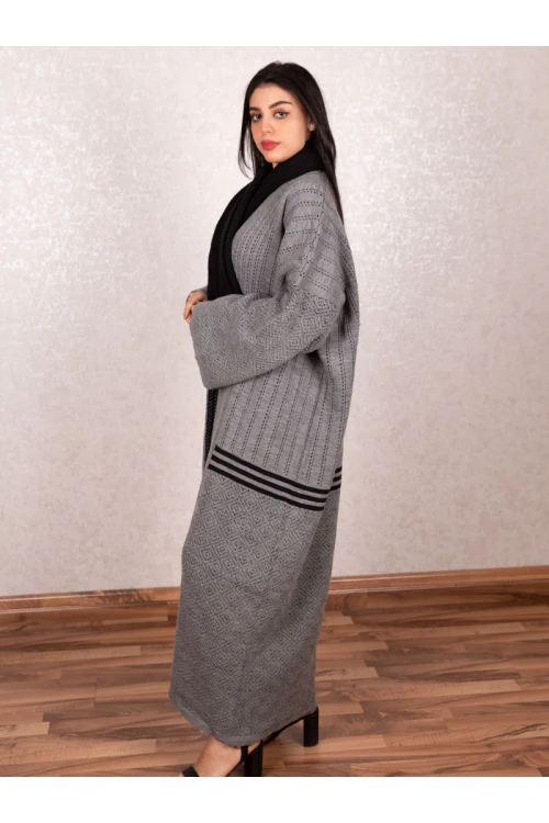 فرو شتوي مضلع مع شال