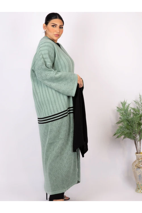 فرو شتوي مضلع مع شال