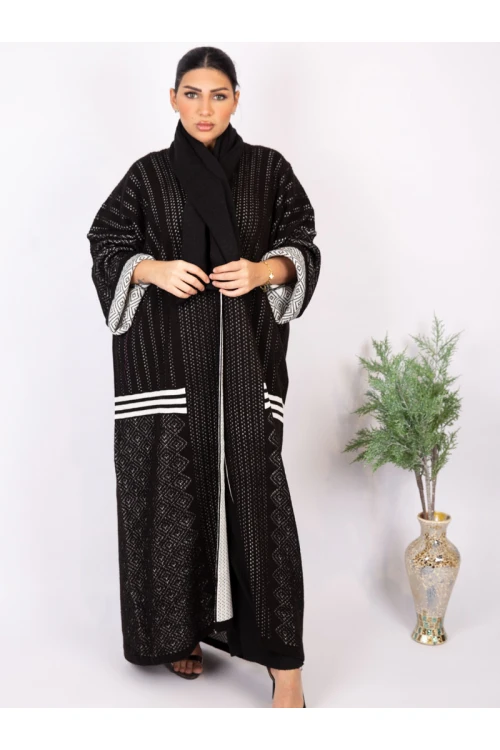 فرو شتوي مضلع مع شال