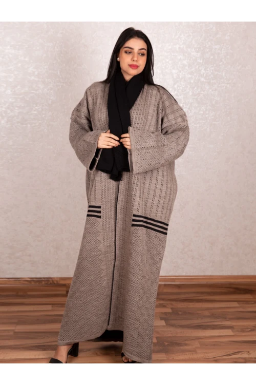 فرو شتوي مضلع مع شال