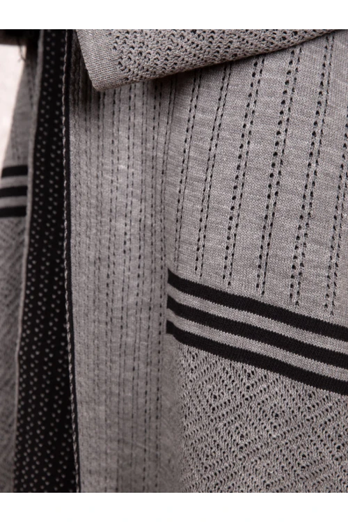 فرو شتوي مضلع مع شال