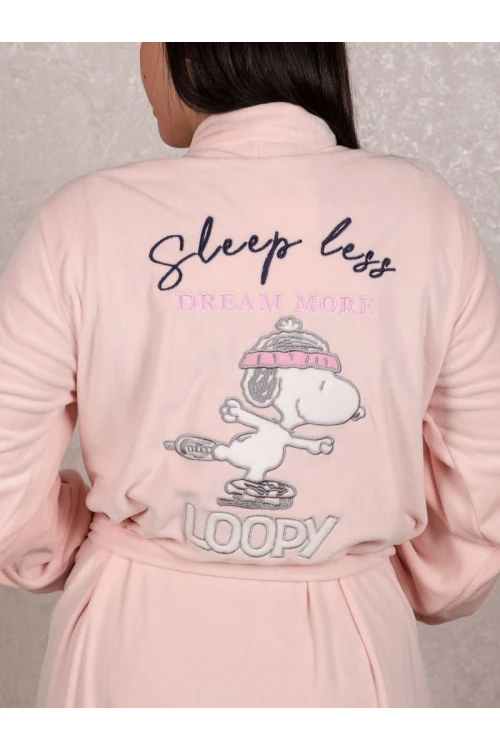 روب مخمل بجيوب مع حزام ربط