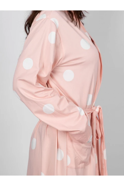 روب مخمل بطبعات منقطة