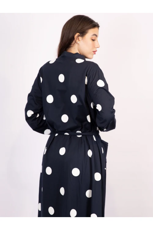 روب مخمل بطبعات منقطة