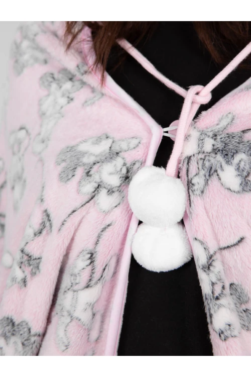 شال شتوي مع قبعة و قفازات