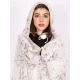 شال شتوي مع قبعة و قفازات
