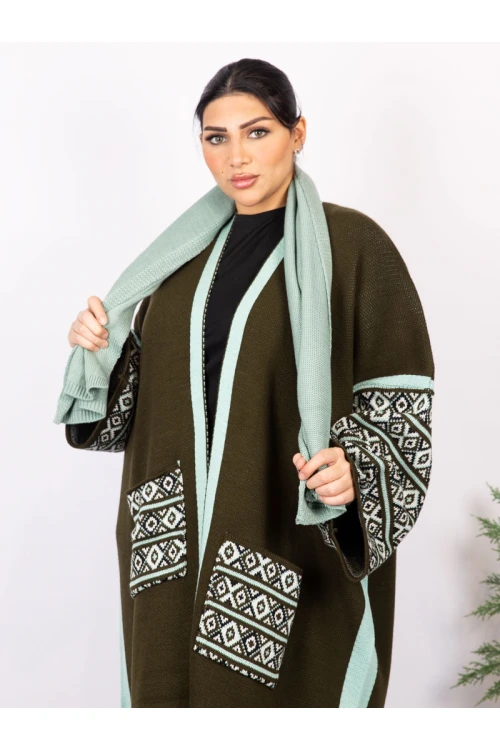 فرو شتوي مع جيوب و شال