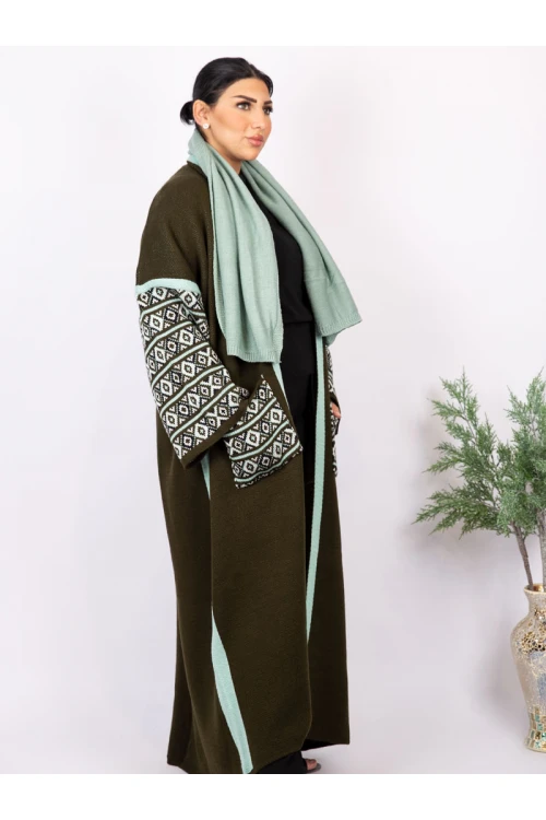 فرو شتوي مع جيوب و شال