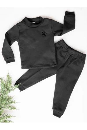 طقم بيجاما مواليد شتوية سادة