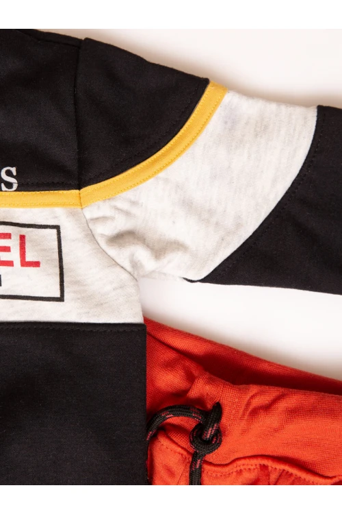 طقم مواليد شتوي بطبعات كتابة