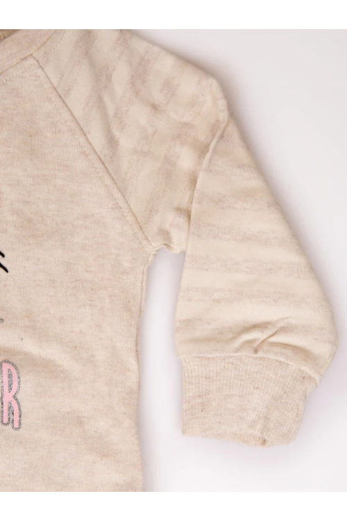 بيجامة مواليد بنطلون مخططة مع تيشيرت بأكمام طويلة