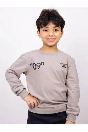 طقم بنطلون مع بلوفر بأكمام طويلة