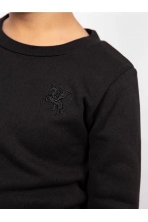 بيجاما سادة داخلية بياقة دائرية