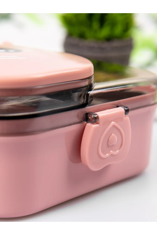 طقم حافظة طعام مع غطاء مزين بطبعات