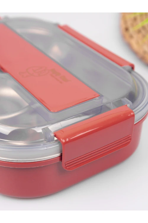 حافظة طعام بغطاء محكم مع أدوات طعام