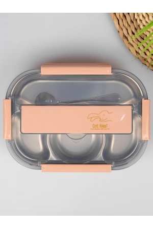 حافظة طعام بغطاء محكم مع أدوات طعام