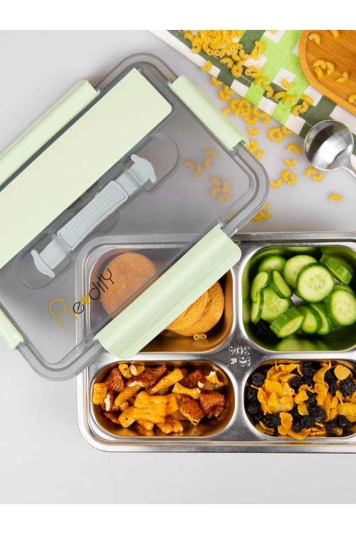 طقم حافظة طعام مع أدوات