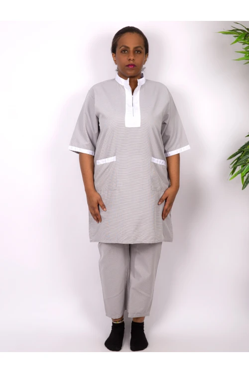 زي عاملات مع جيوب - 3قطع