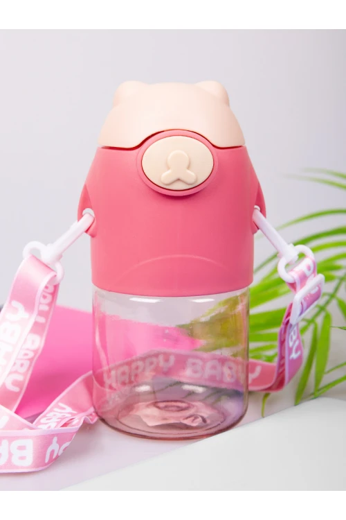 قارورة مياه وفوهة ومشبك إغلاق مع حزام قابل للفصل