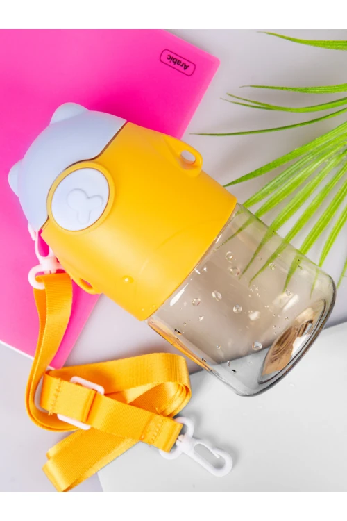 قارورة مياه وفوهة ومشبك إغلاق مع حزام قابل للفصل