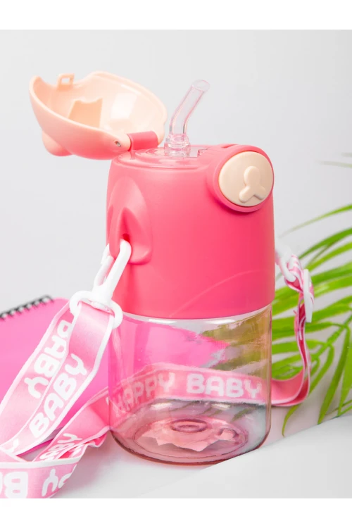 قارورة مياه وفوهة ومشبك إغلاق مع حزام قابل للفصل