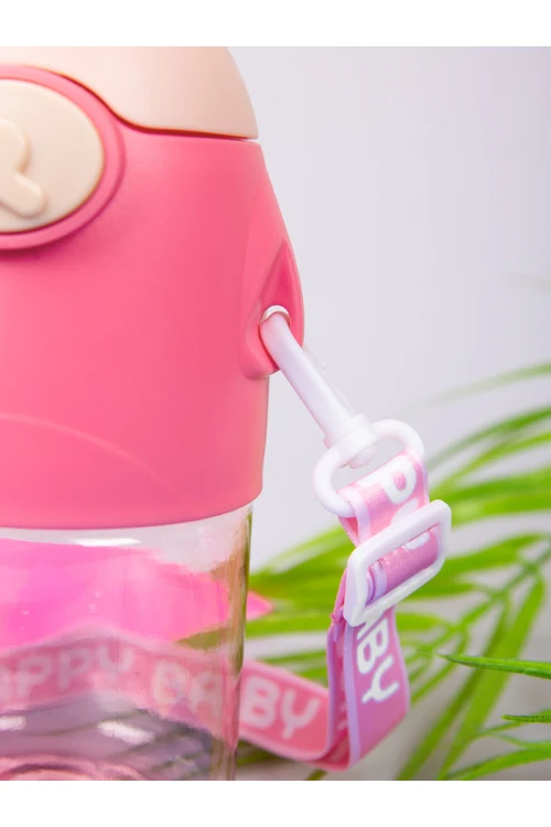 قارورة مياه وفوهة ومشبك إغلاق مع حزام قابل للفصل