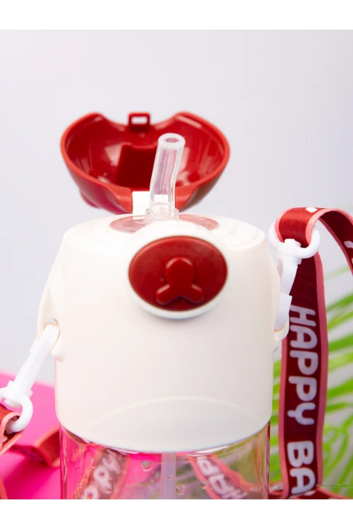 قارورة مياه وفوهة ومشبك إغلاق مع حزام قابل للفصل