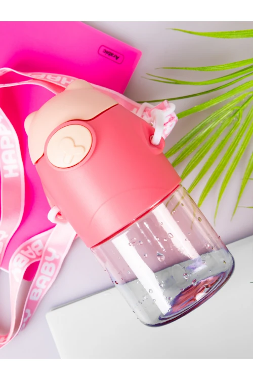 قارورة مياه وفوهة ومشبك إغلاق مع حزام قابل للفصل