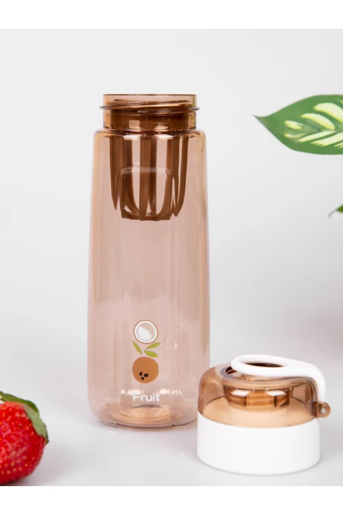 قارورة مياه بمصفاه للفواكه مع غطاء ومشبك إغلاق