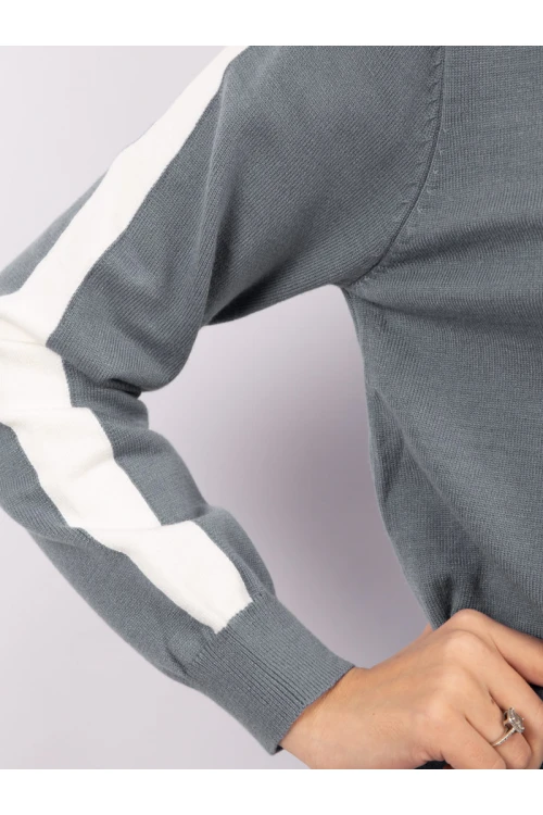 طقم شتوي بسحاب إغلاق بأكمام طويلة