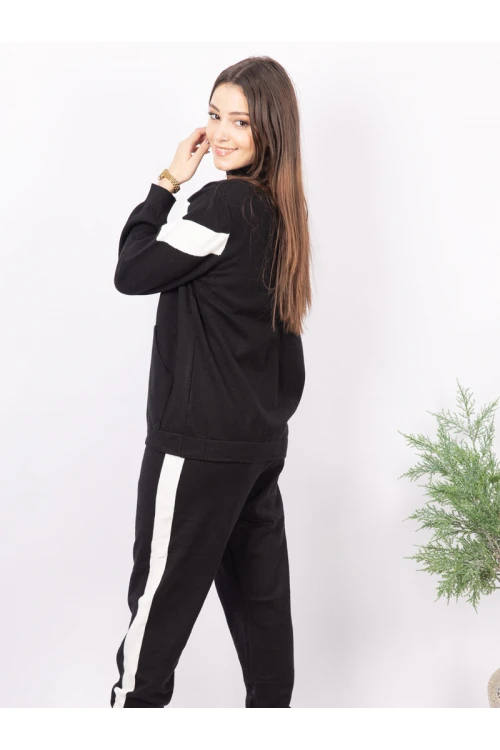 طقم شتوي بسحاب إغلاق أكمام طويلة