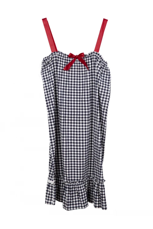 قميص نسائي بطبعة مربعات