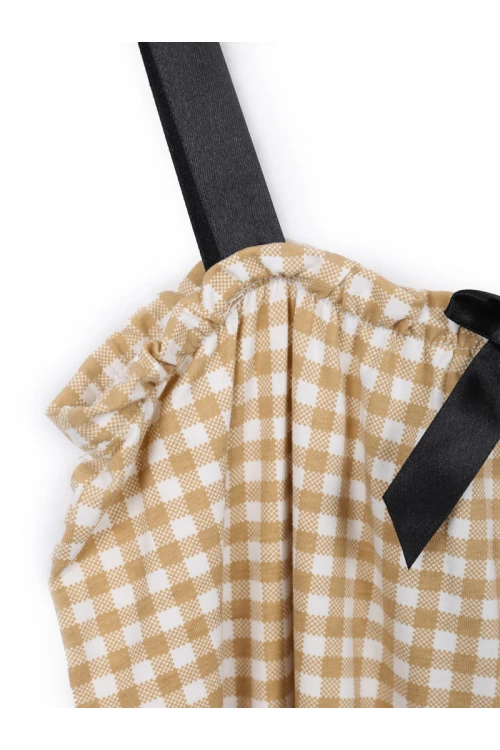 قميص نسائي بطبعة مربعات